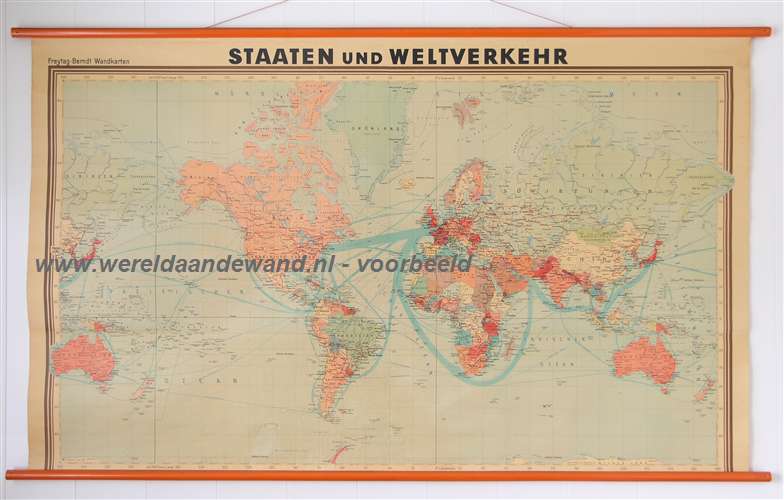 wandkaart schoolkaart schoolplaat
