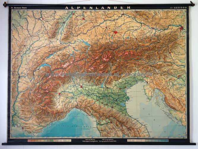 wandkaart schoolkaart schoolplaat