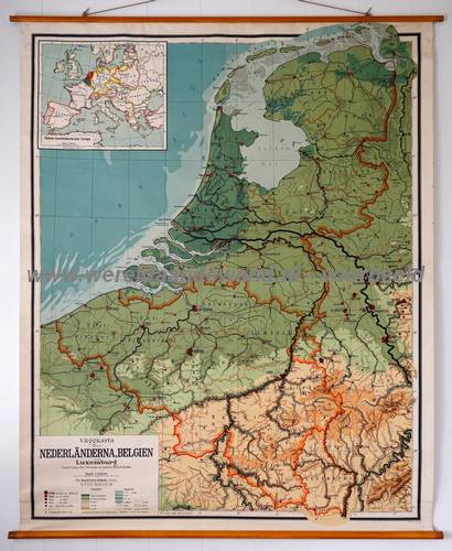 wandkaart schoolkaart schoolplaat