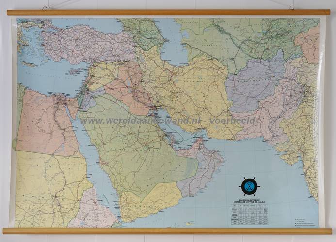 wandkaart schoolkaart schoolplaat