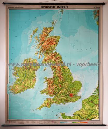 wandkaart schoolkaart schoolplaat