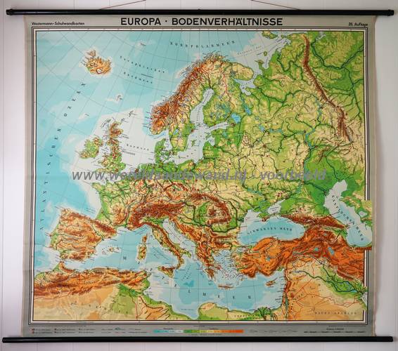 wandkaart schoolkaart schoolplaat