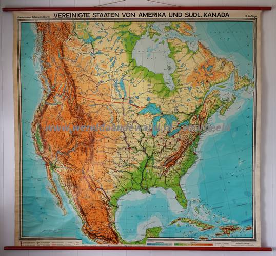 wandkaart schoolkaart schoolplaat