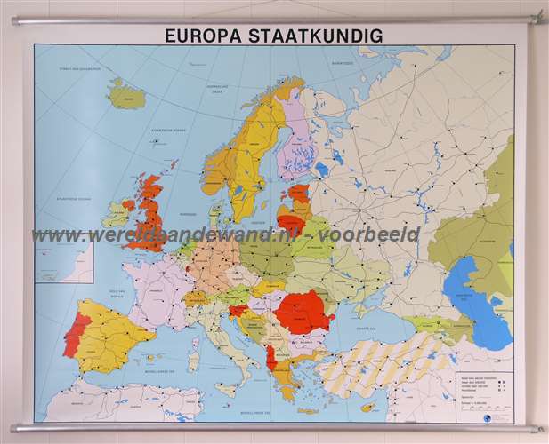 De aan de Wand - Schoolkaarten Schoolplaten Europa