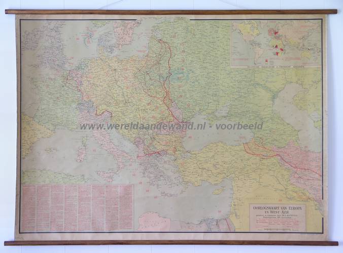 wandkaart schoolkaart schoolplaat