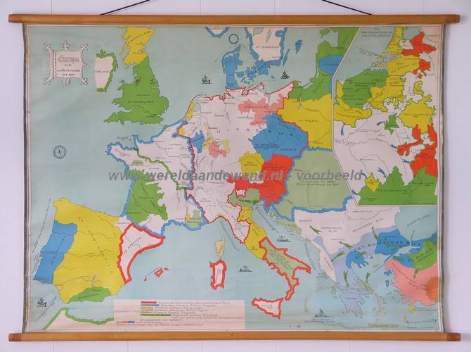 wandkaart schoolkaart schoolplaat