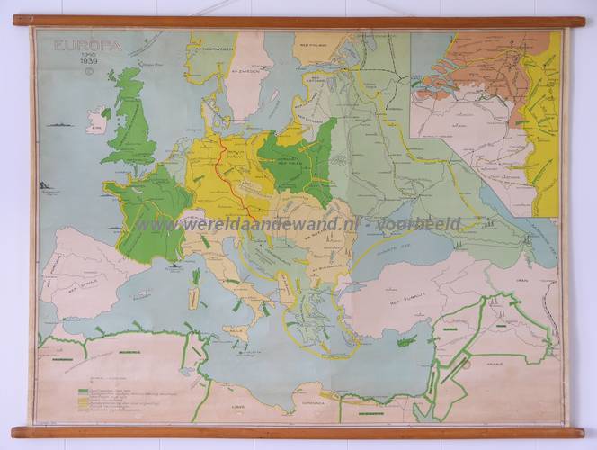 wandkaart schoolkaart schoolplaat