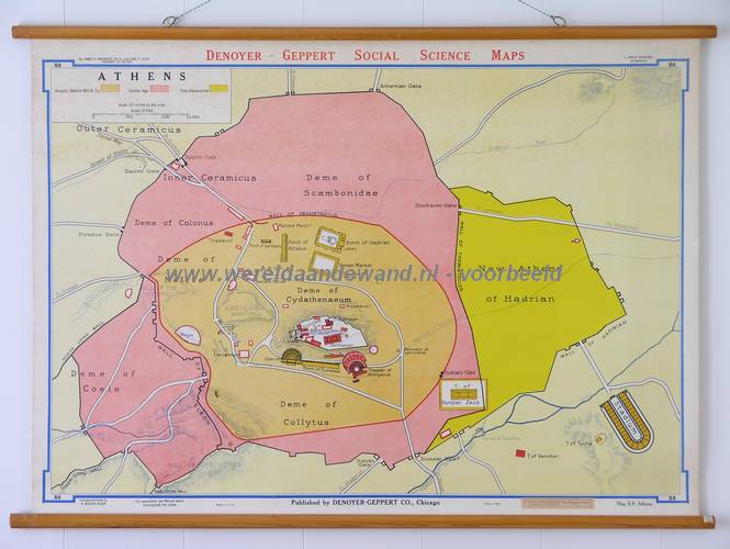 wandkaart schoolkaart schoolplaat