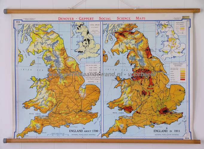 wandkaart schoolkaart schoolplaat