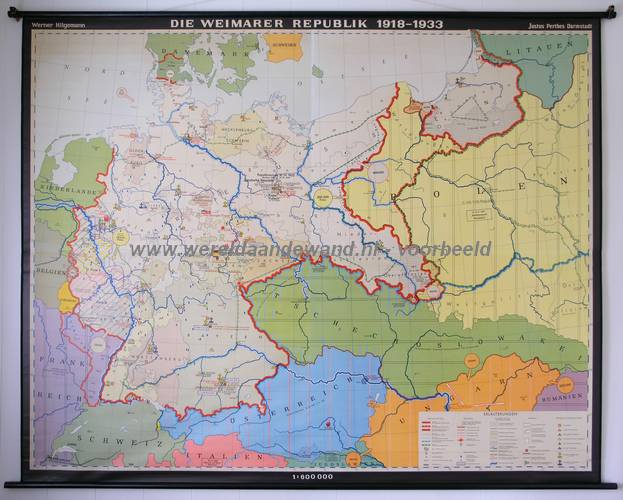 wandkaart schoolkaart schoolplaat