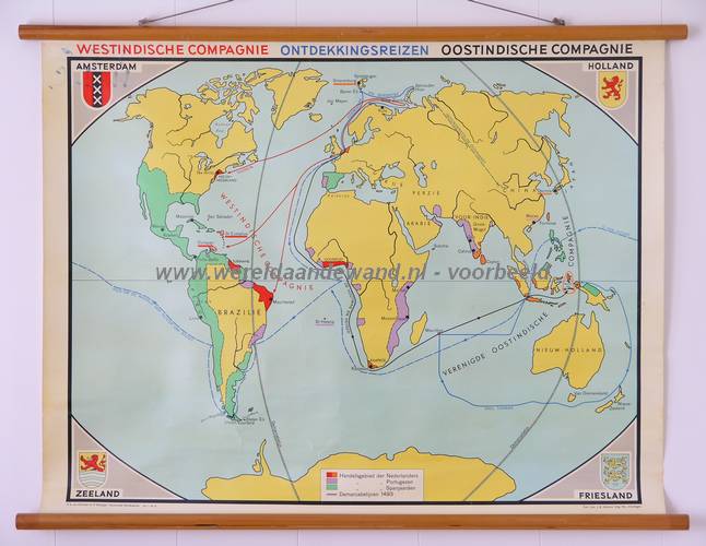 wandkaart schoolkaart schoolplaat