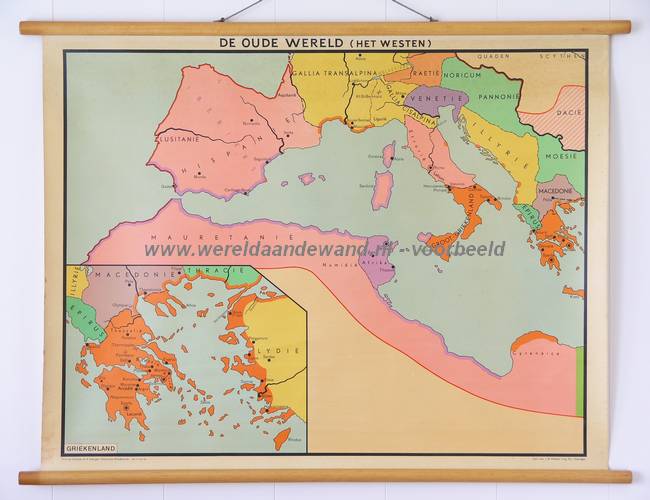 wandkaart schoolkaart schoolplaat