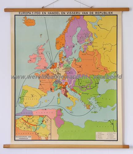 wandkaart schoolkaart schoolplaat