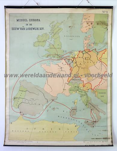 wandkaart schoolkaart schoolplaat